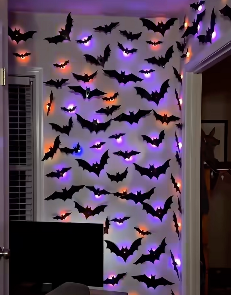 GlowBats™ 3D LED Bat Wall Lights